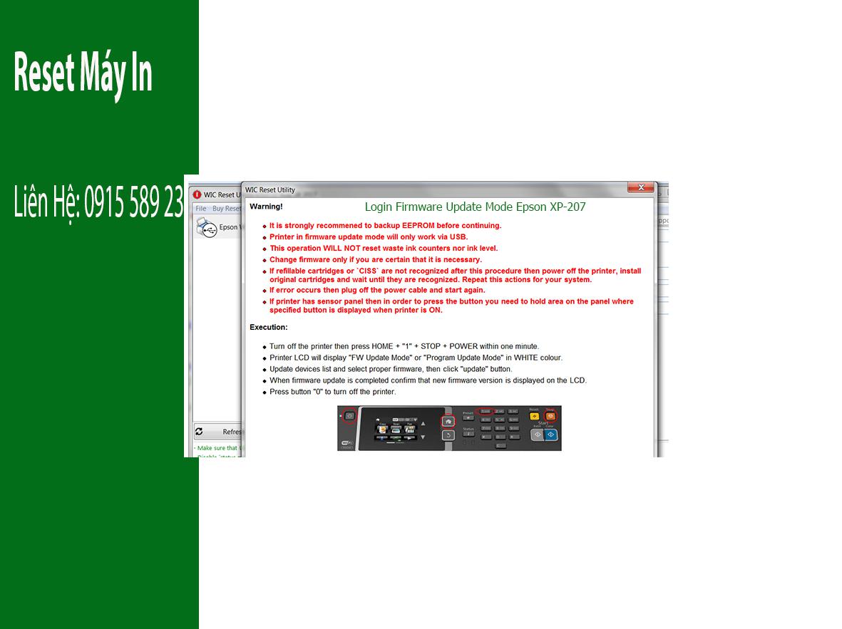 Key Firmware May In Epson XP-207 Step 3